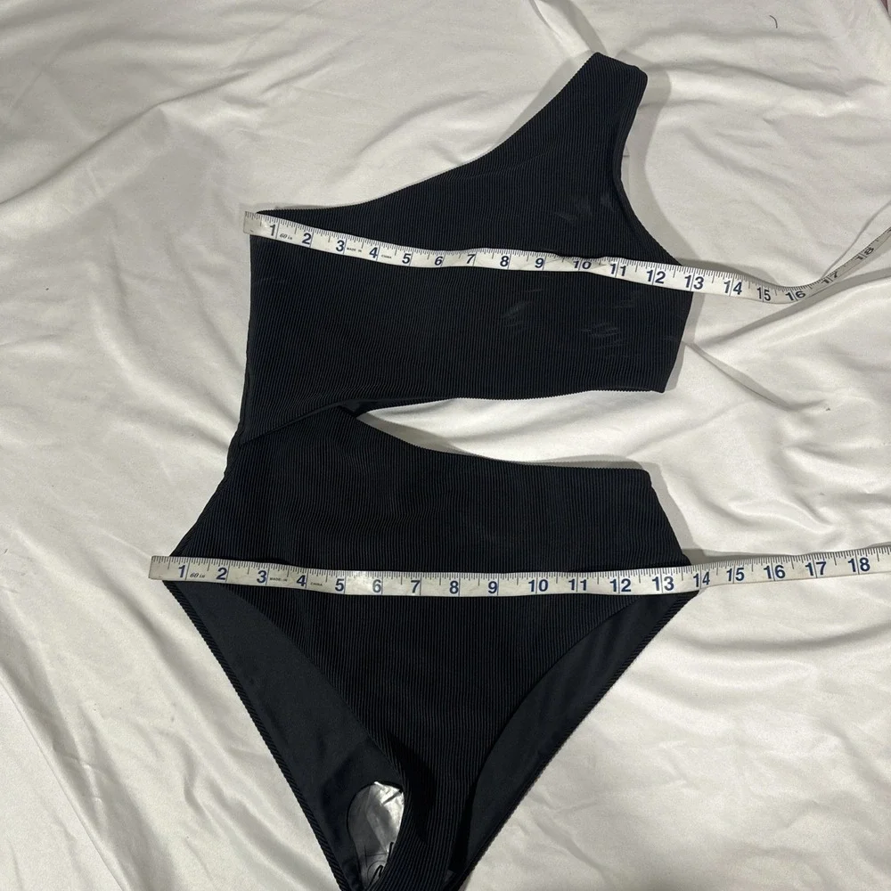 NEW Beach Riot [ XS ] Celine Cutout‎ Rib One Shoulder One Piece Swimsuit U1524